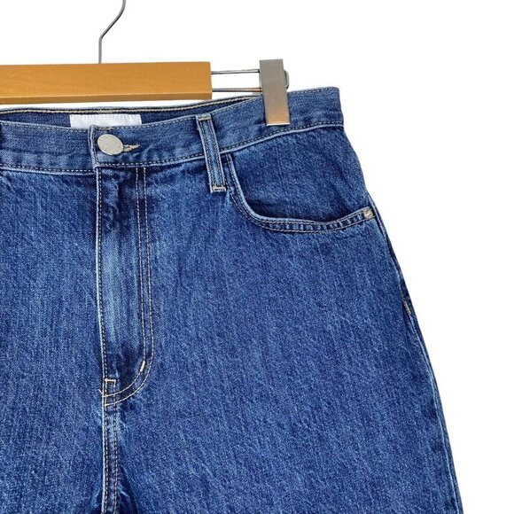 Current Elliott The Vintage Cropped Rehan Blue Medium Wash Slim Denim Jeans 30 - Picture 8 of 16